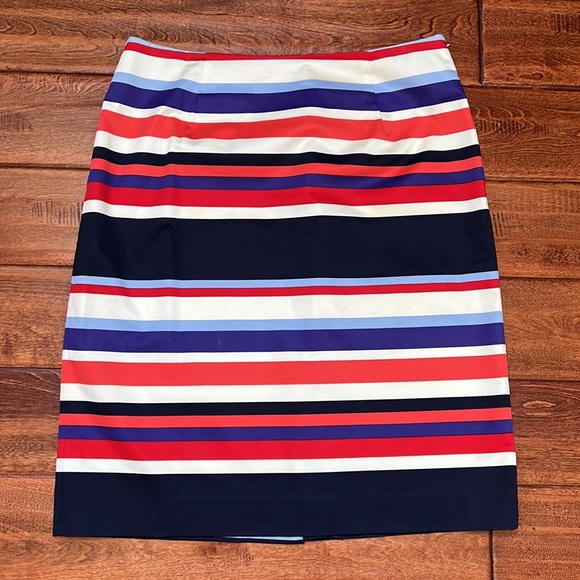 Boden Skirts Boden Striped Cotton Skirt Size Poshmark